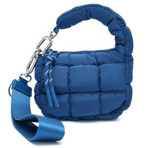 Women's Cute Mini Quilted Wristlet Gift Pouch Puffer Evening Bag